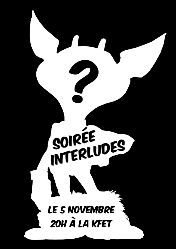 affiche de la soirée interludes du 5 novembre 2014