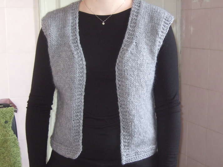 tricoter gilet sans manche