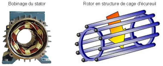 Rotor et stator du moteur