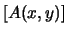 \( \left[A(x,y)\right] \)