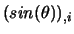 $(sin(\theta))_{,i}$