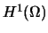 $H^{1}(\Omega)$