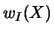 \(w_{I}(X)\)