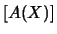 \(\left[A(X)\right]\)